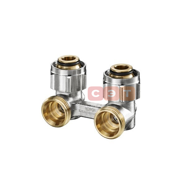 Узел,Multiflex F. запорно-присоединительный, угловой, Н-образный,3/4